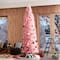 9ft. Unlit Pink Pencil Tinsel Artificial Christmas Tree